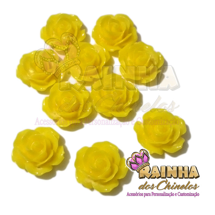 Florzinha Abs Amarela 10 Unidades Rainha Dos Chinelos